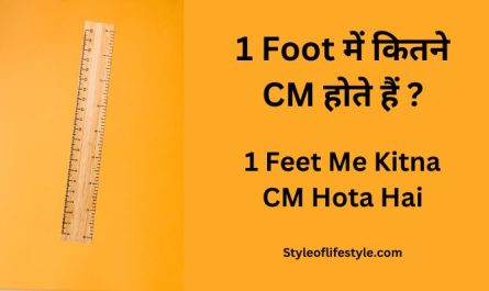 1 Feet Me Kitna CM Hota Hai