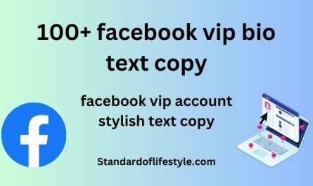 facebook vip bio text copy